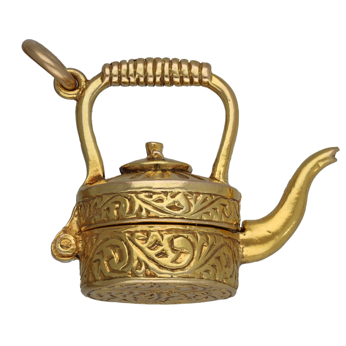 9ct Gold Kettle Pendant