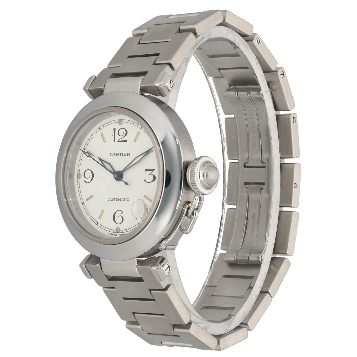 Cartier Pasha W31015M7 35mm Stainless Steel Watch