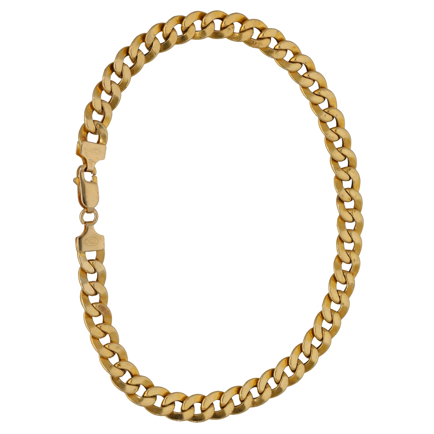 18ct Gold Curb Bracelet