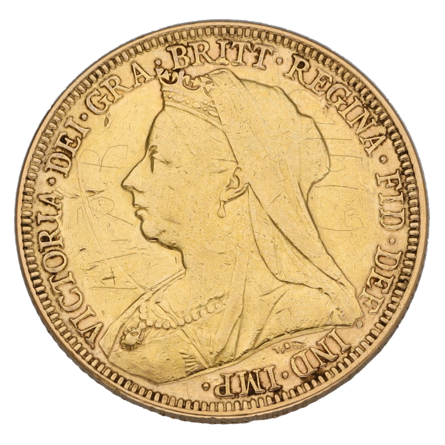 22ct Gold Queen Elizabeth II Full Sovereign Coin 1893