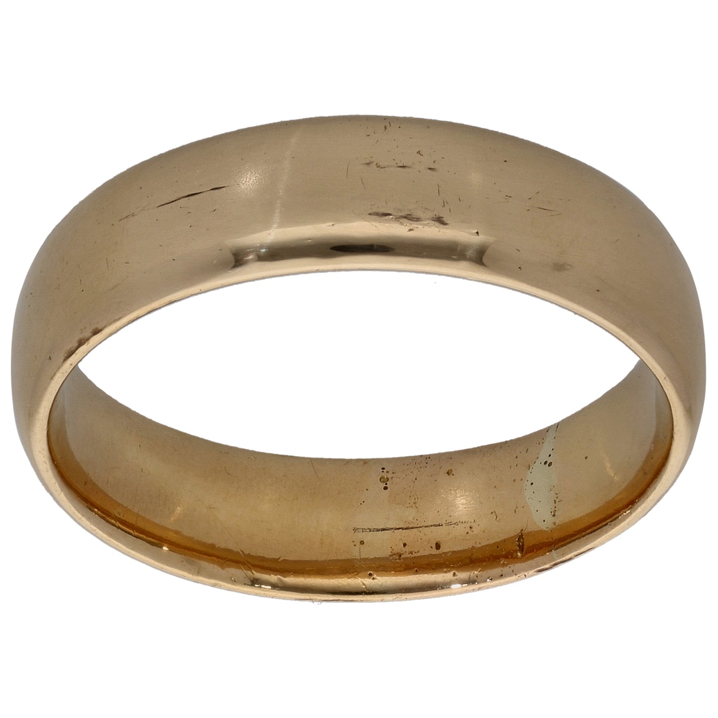 18ct Gold Plain Wedding Ring Size R