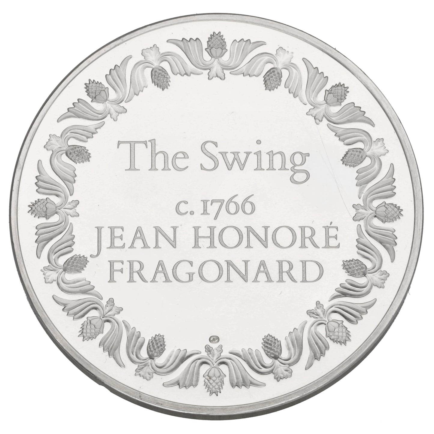 Silver The Swing c.1776 Jean Honore Fragonard Commemorative Coin