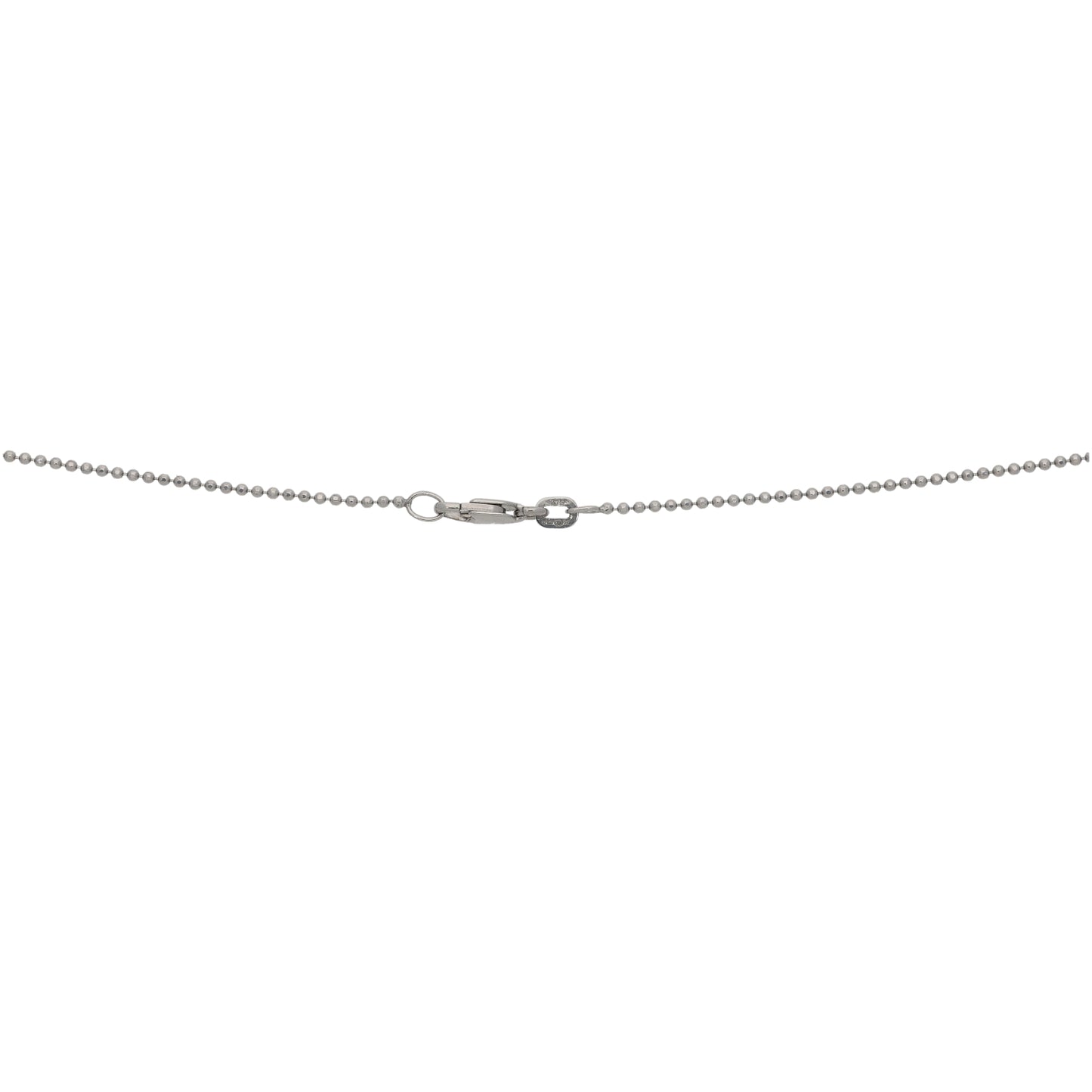 9ct White Gold Cubic Zirconia Fancy Necklace 14"