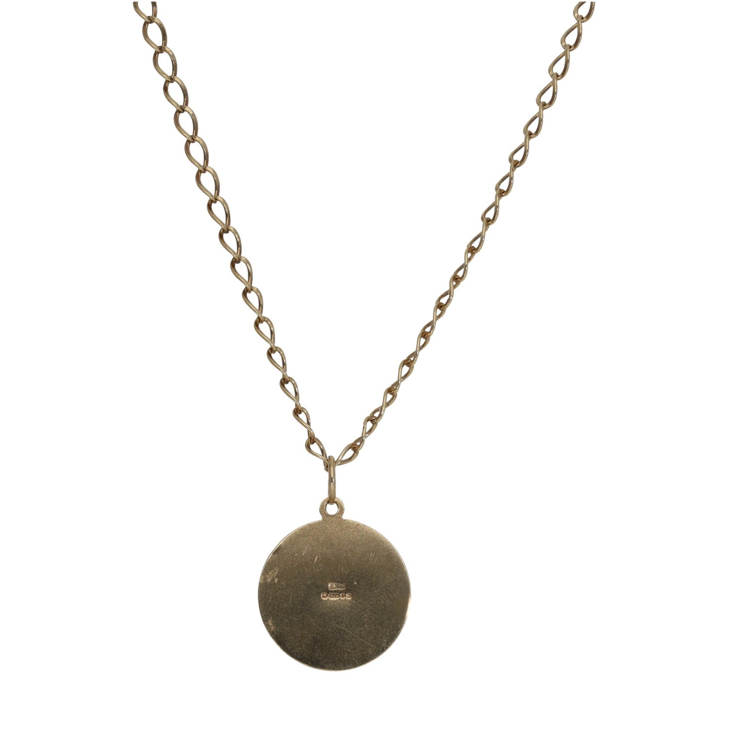 9ct Gold St Christopher Pendant With Chain