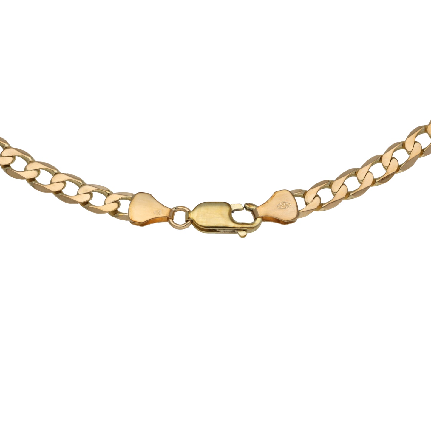 9ct Gold Curb Chain 22"