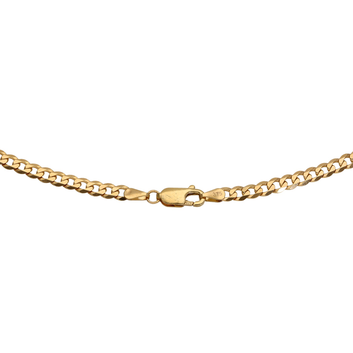 9ct Gold Curb Chain 22"