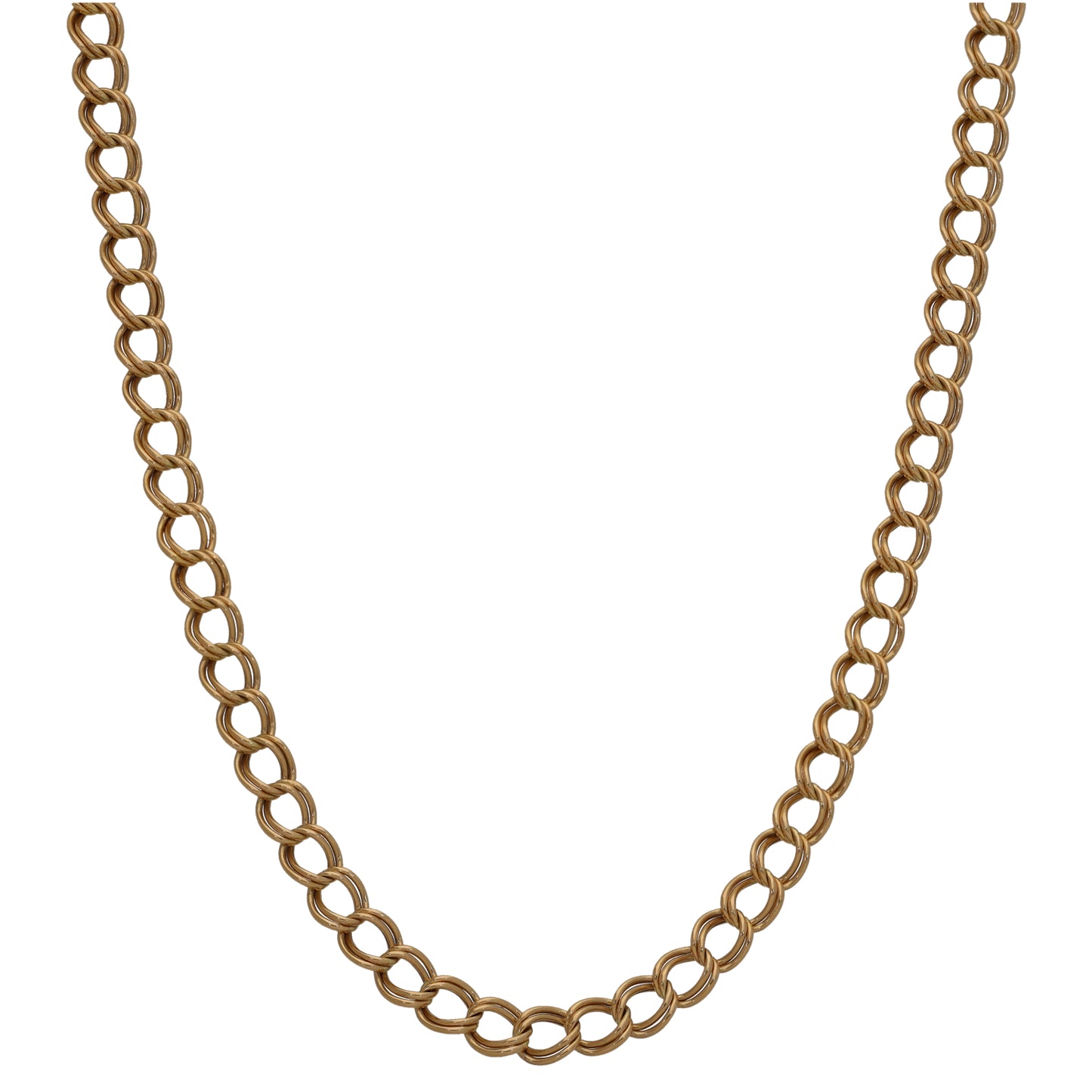 9ct Gold Double Curb Chain 20"