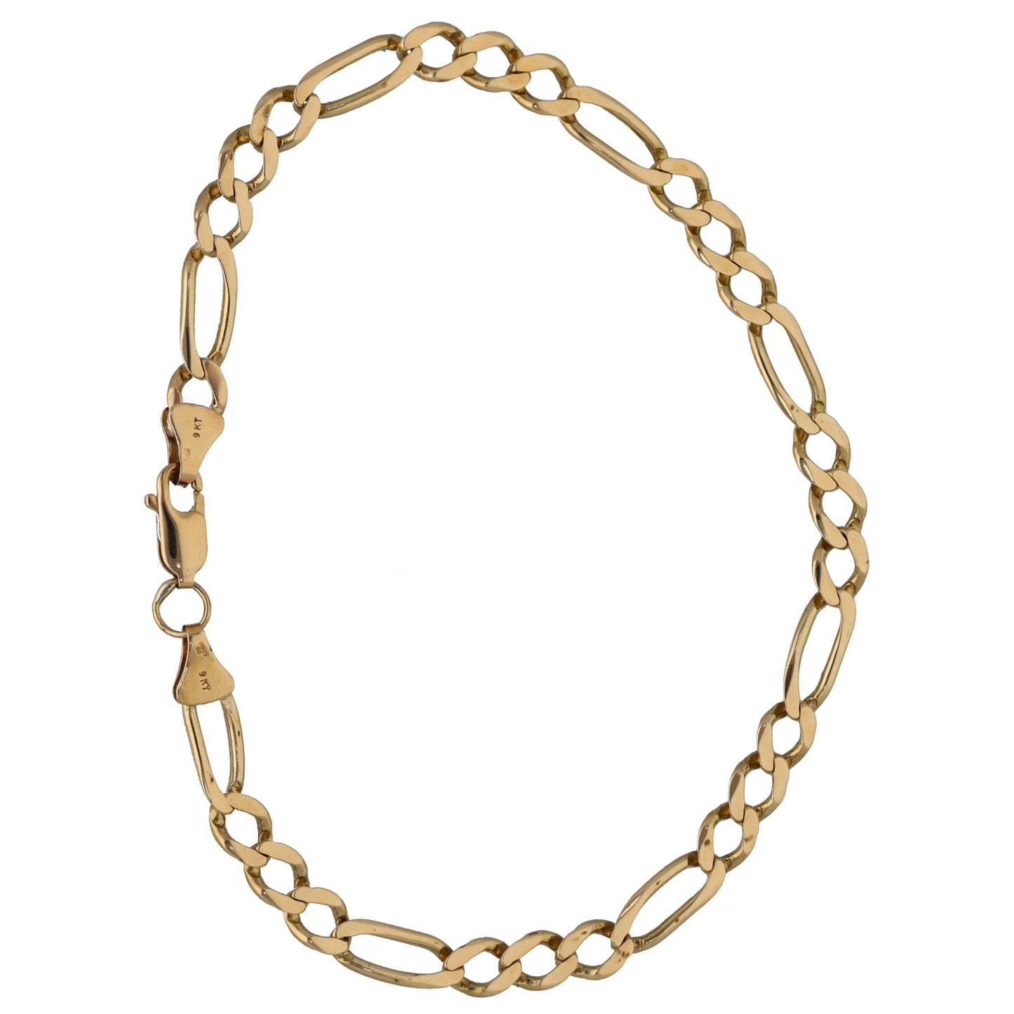 9ct Gold Figaro Bracelet