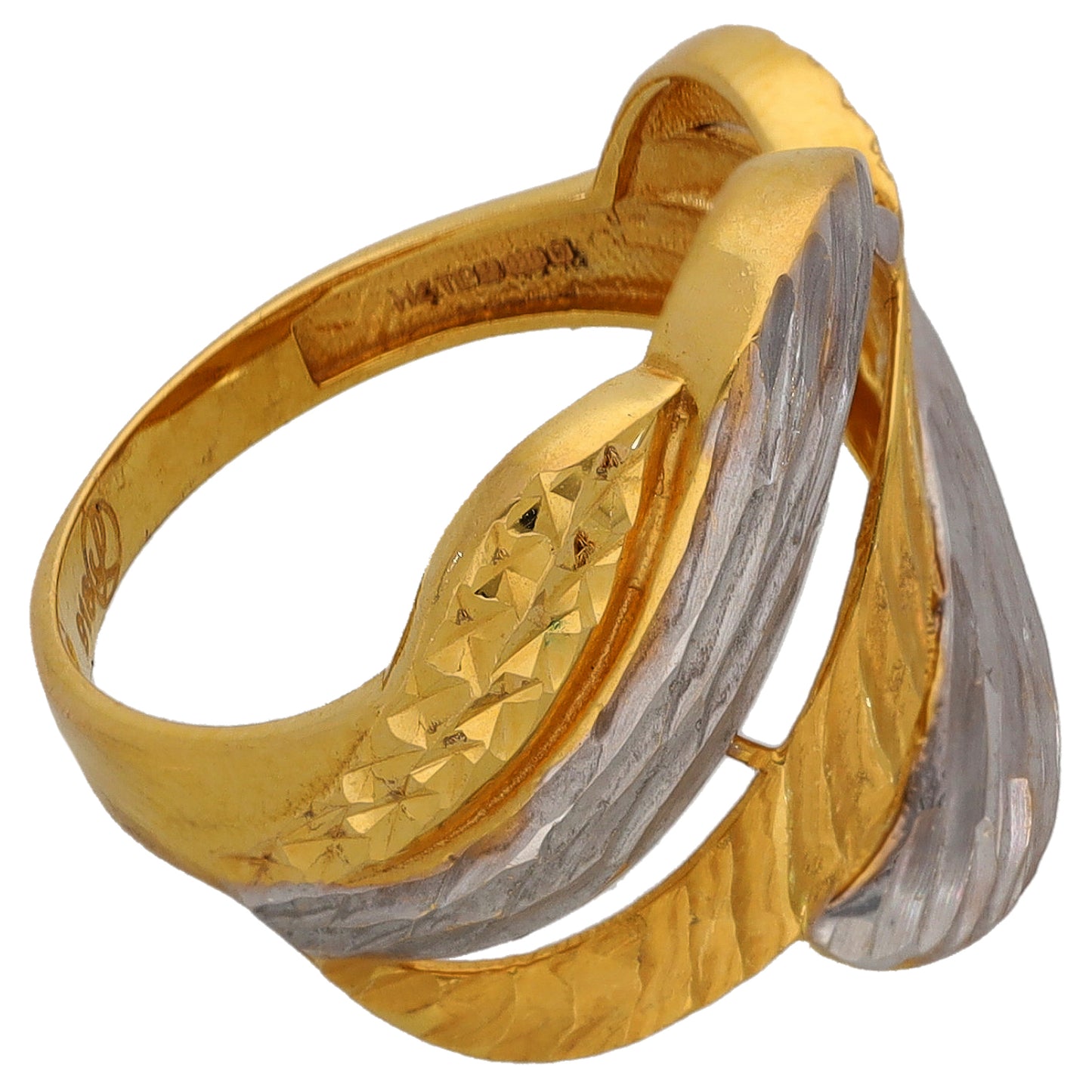 22ct Bi-Colour Gold Alternative Ring Size L