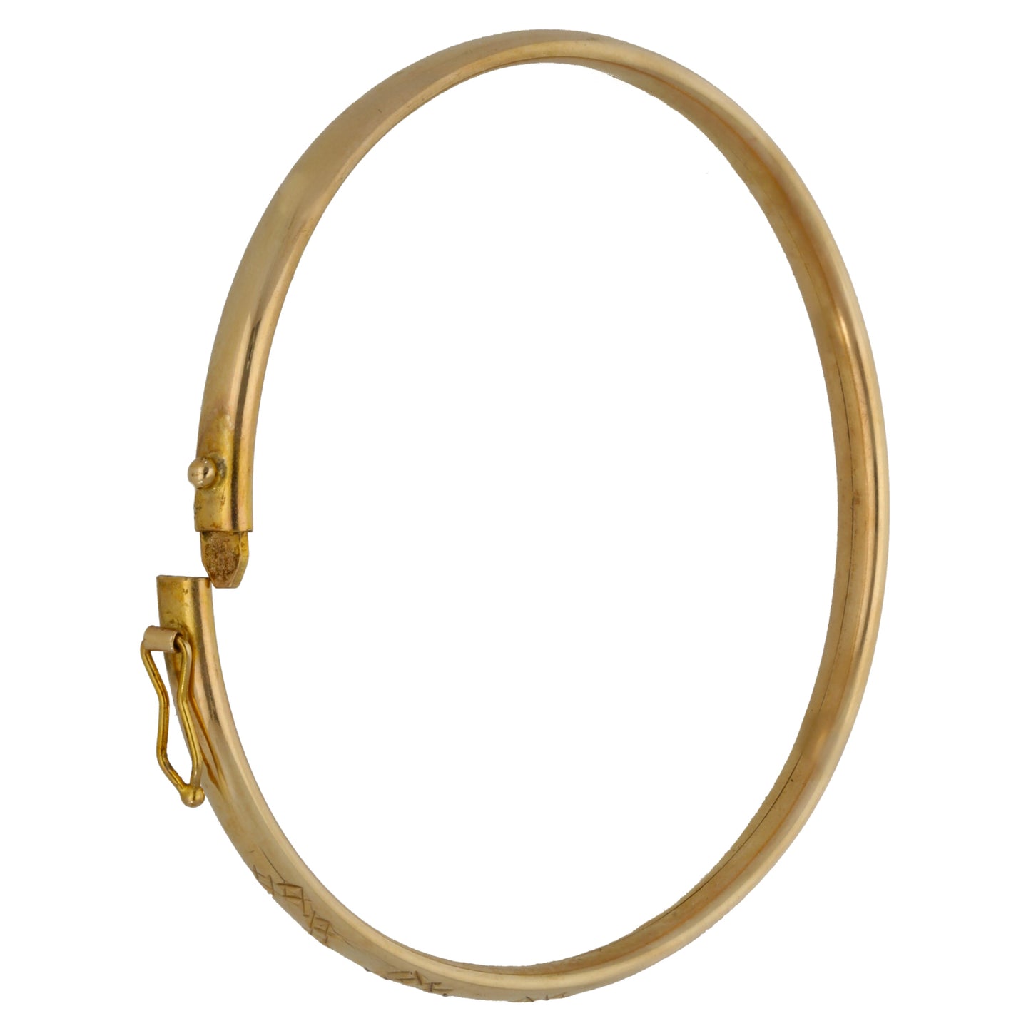 9ct Gold Hinged/Clasp Bangle