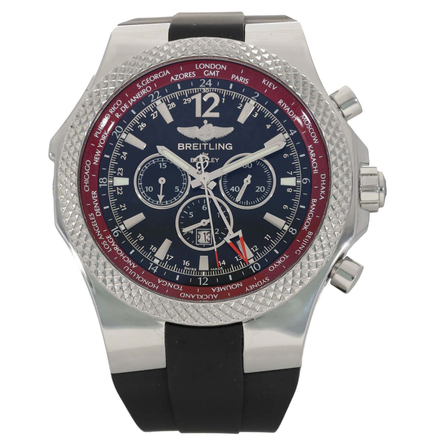 Breitling Bentley GMT A47362 49mm Stainless Steel Watch