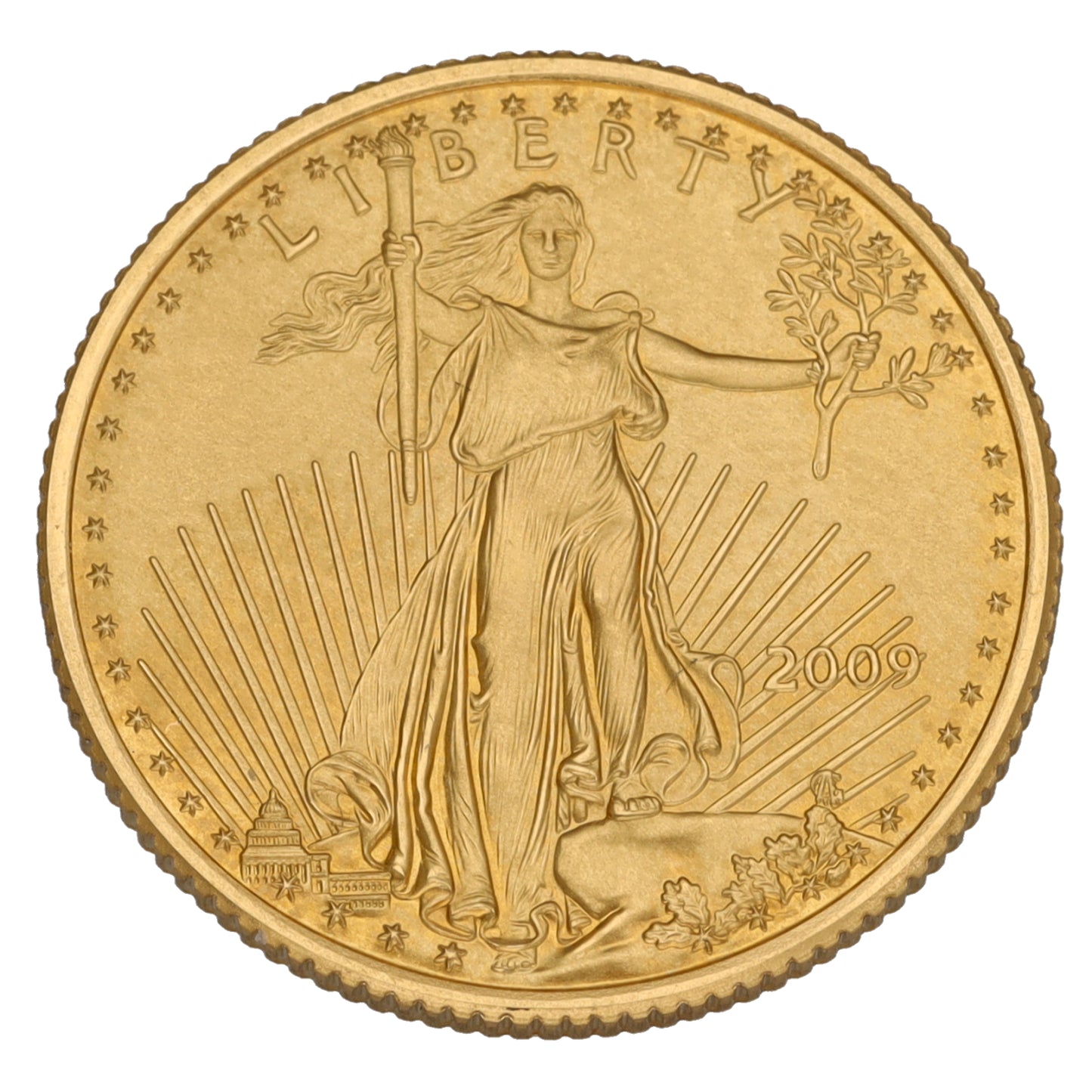 22ct Gold USA Eagle 1/4 OZ Coin 2009