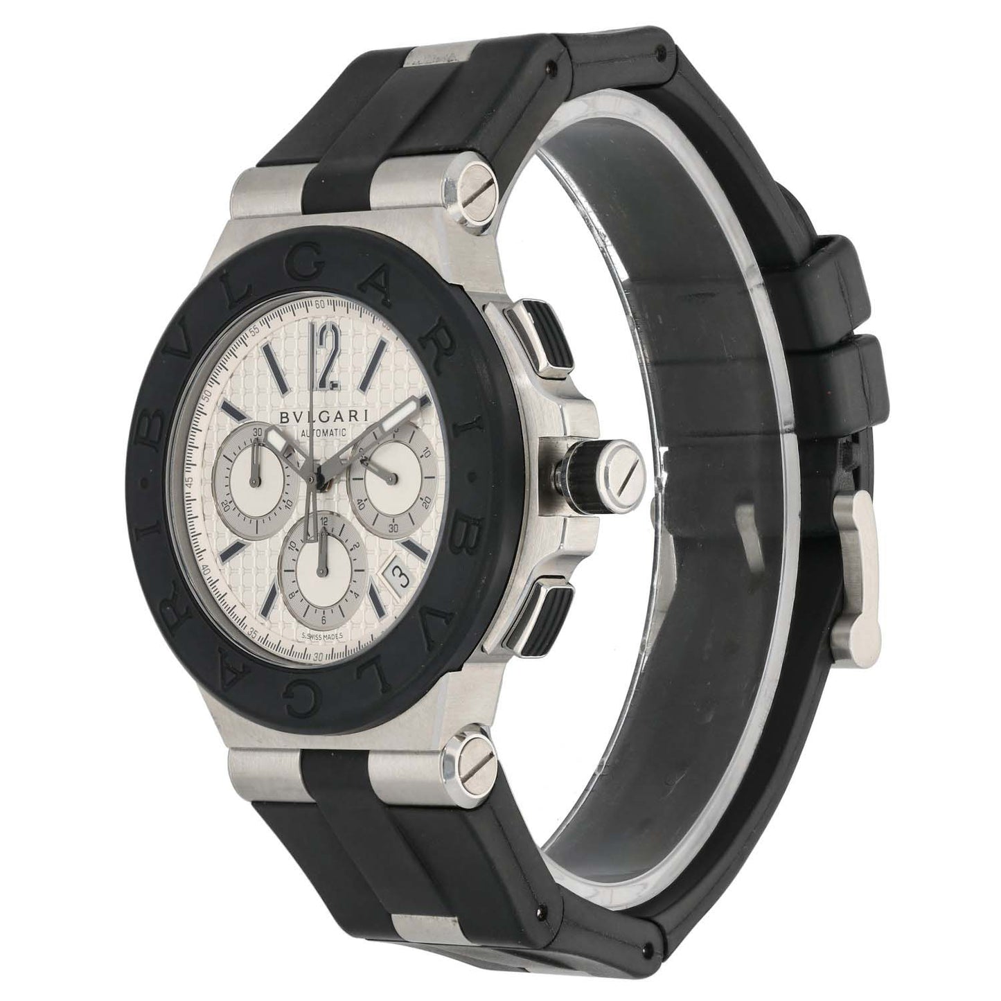 Bvlgari Diagono DG42SVCH 42mm Stainless Steel Watch