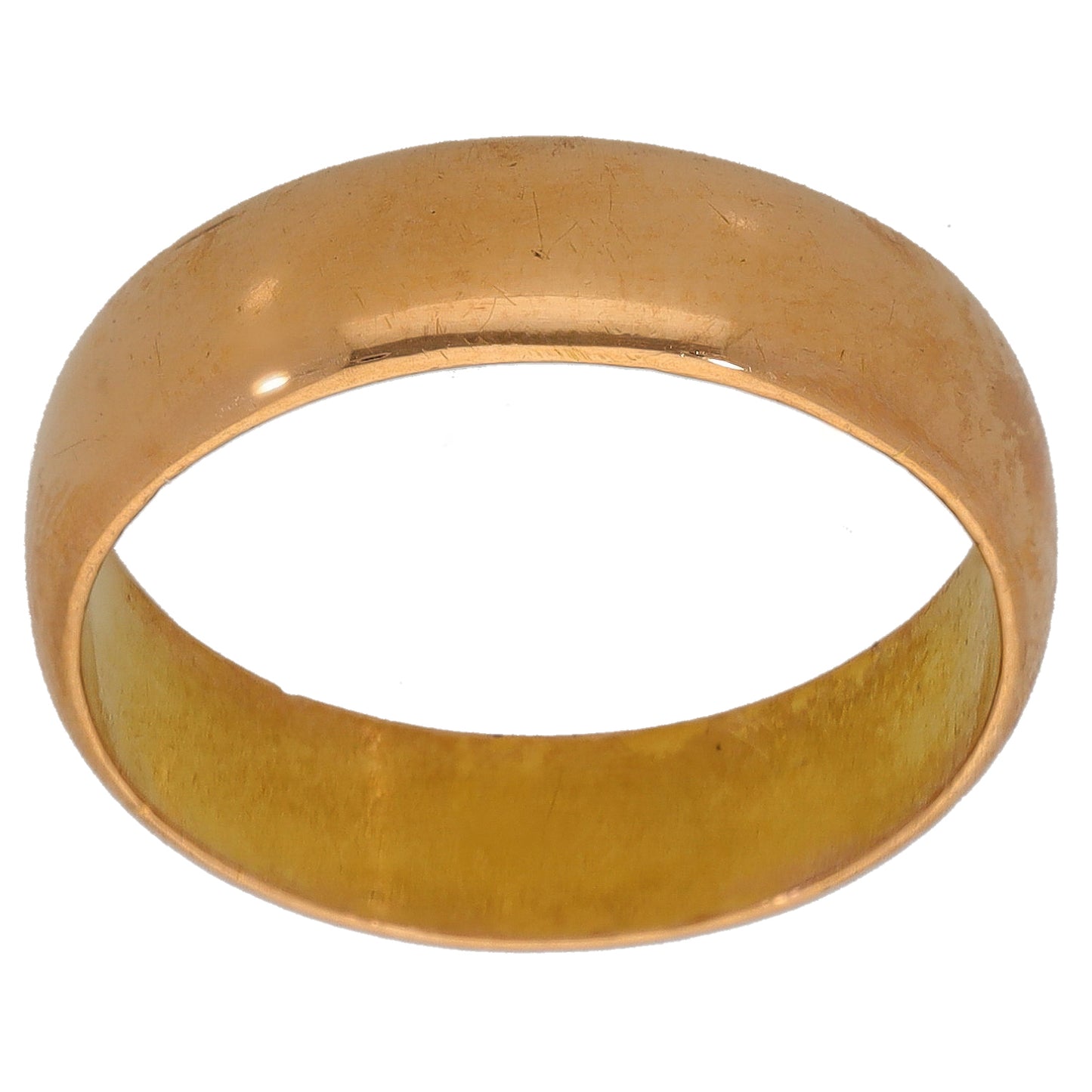 22ct Gold Plain Wedding Ring Size Q