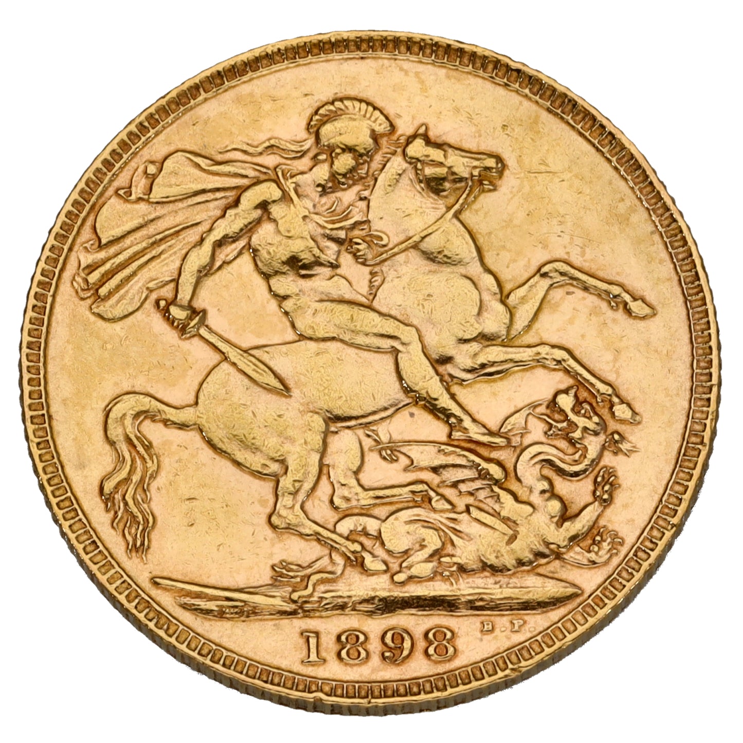 22ct Gold Queen Victoria Full Sovereign Coin 1898