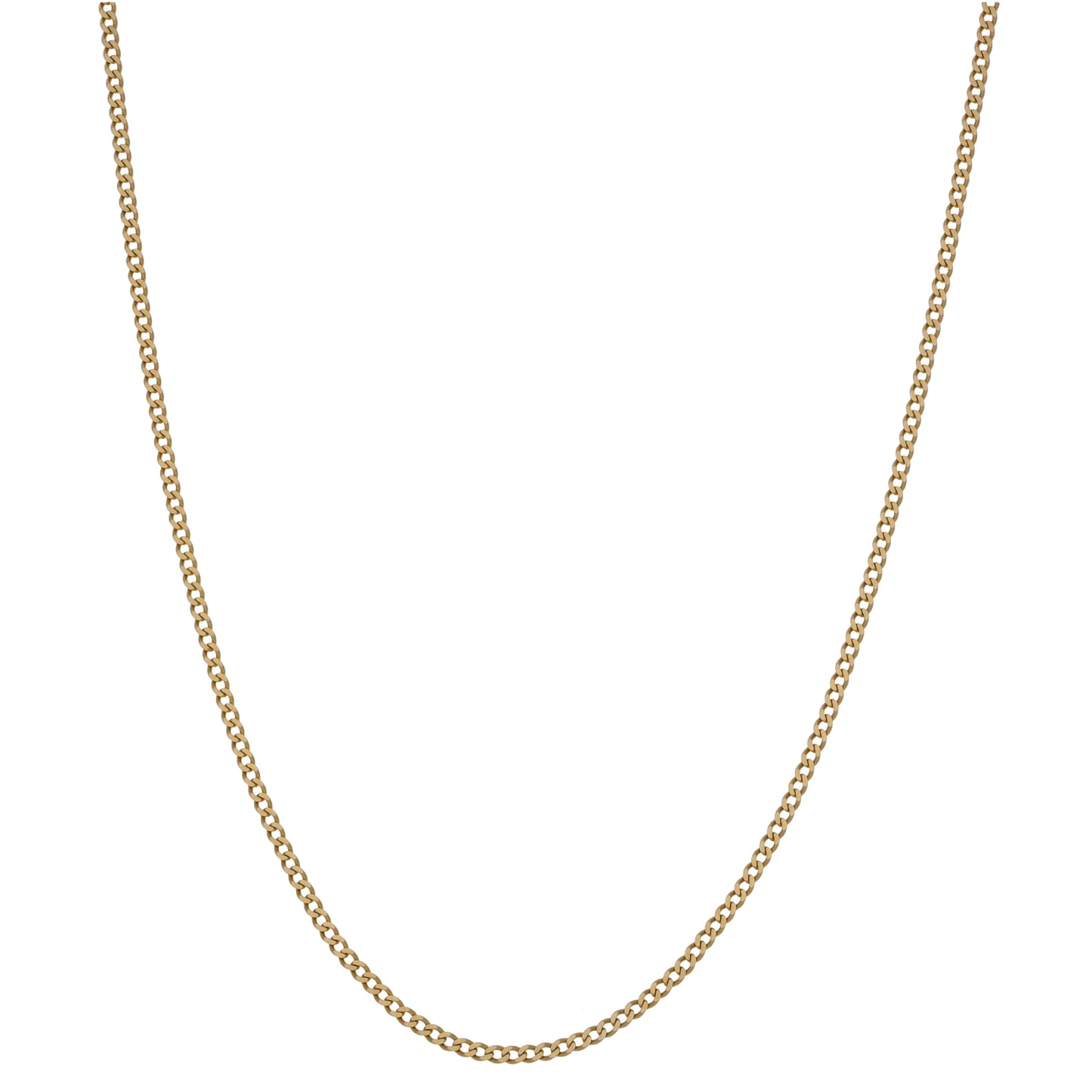 9ct Gold Curb Chain 20"