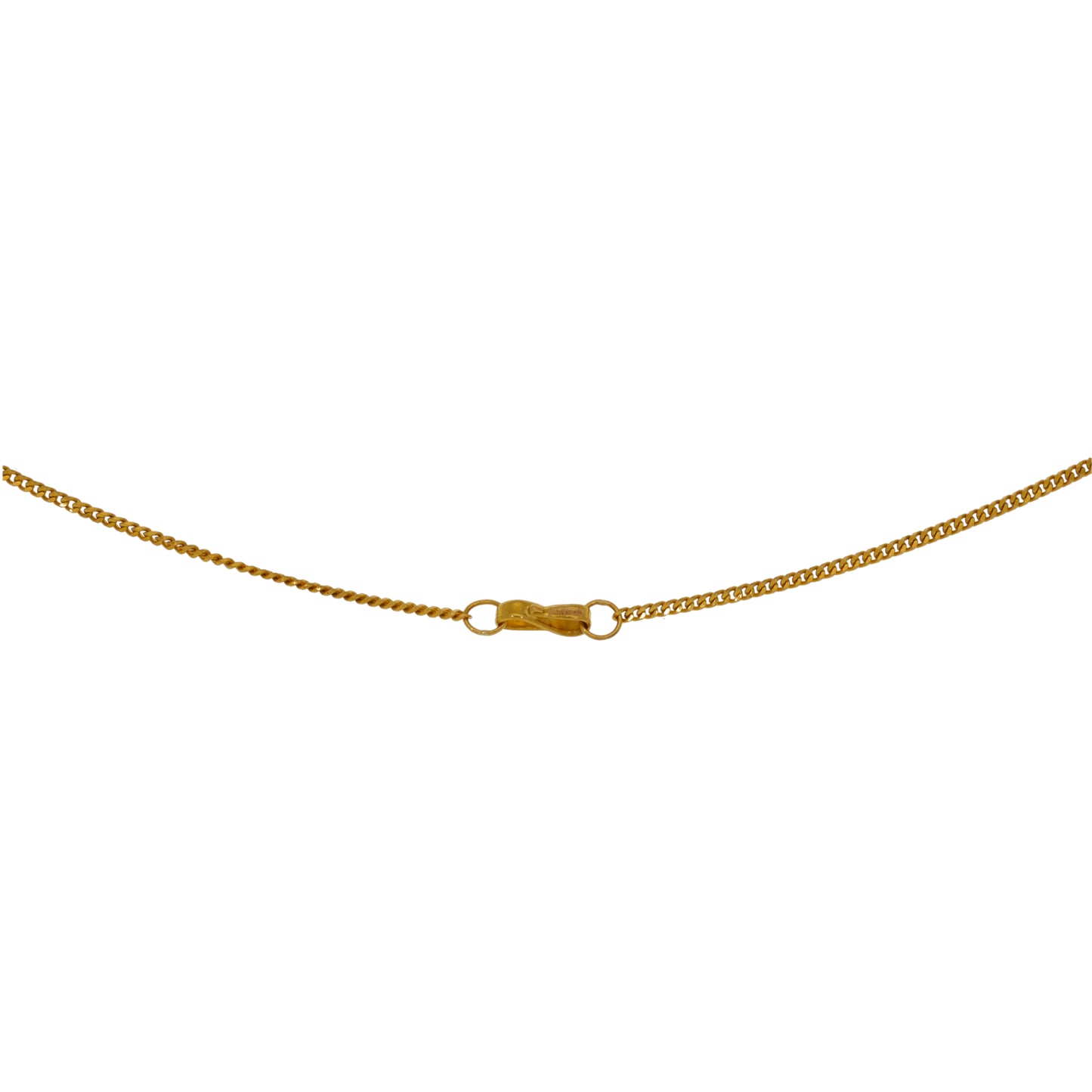 22ct Gold Curb Chain 18"