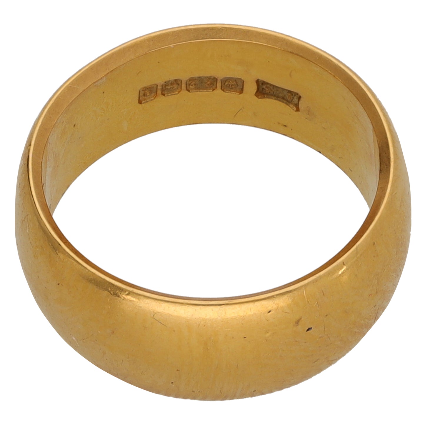22ct Gold Plain Wedding Ring Size K