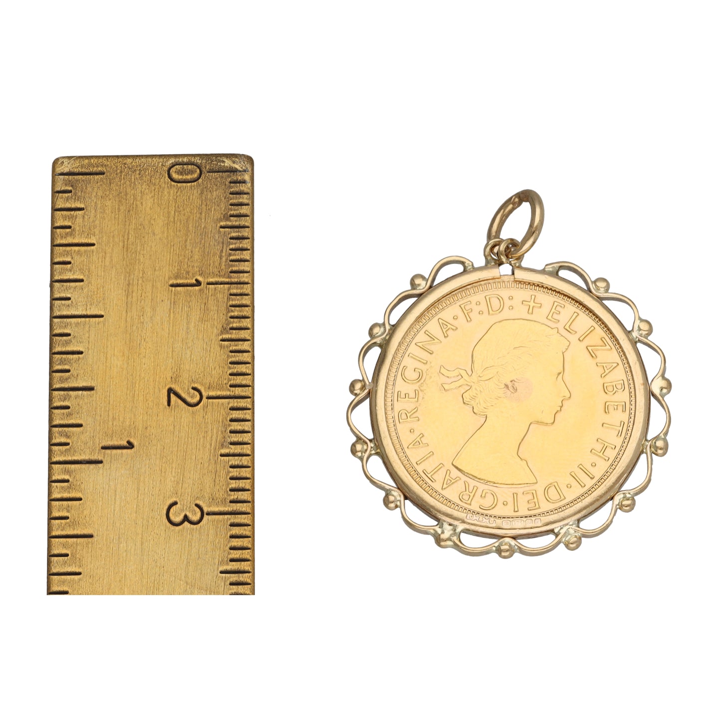 9ct Gold Coin Pendant