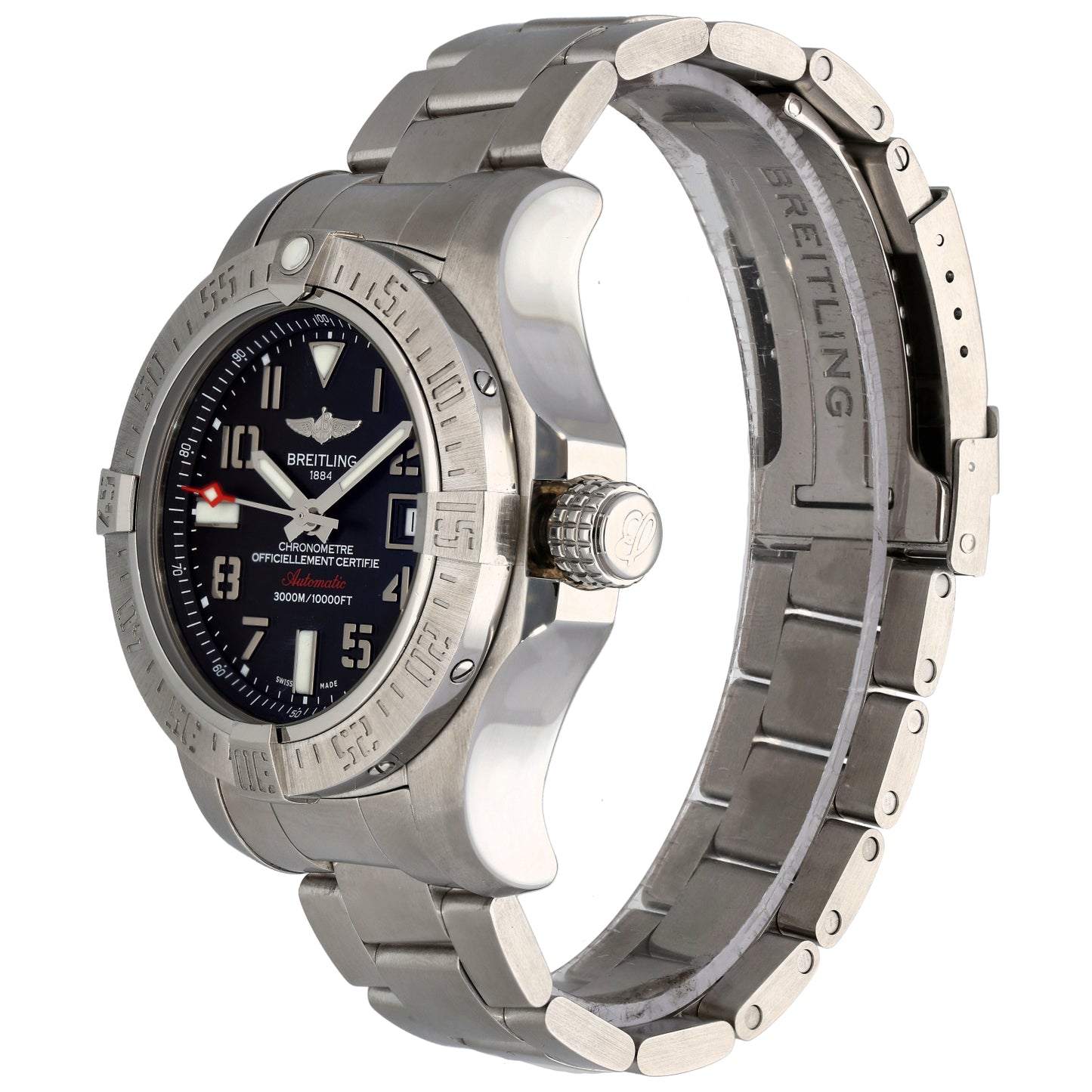 Breitling Avenger II Seawolf A17331 45mm Stainless Steel Watch