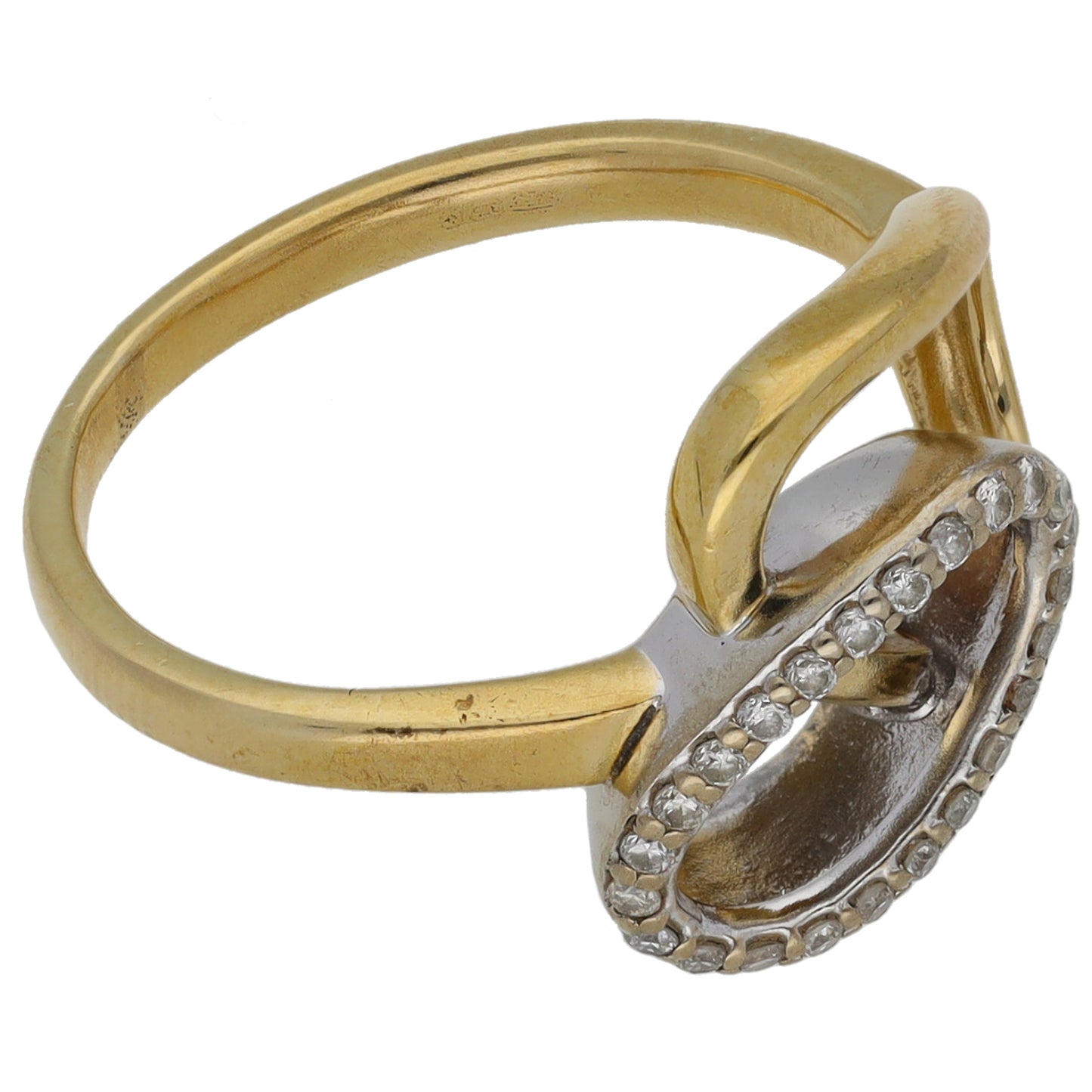 9ct Gold 0.12ct Diamond Dress/Cocktail Ring Size K