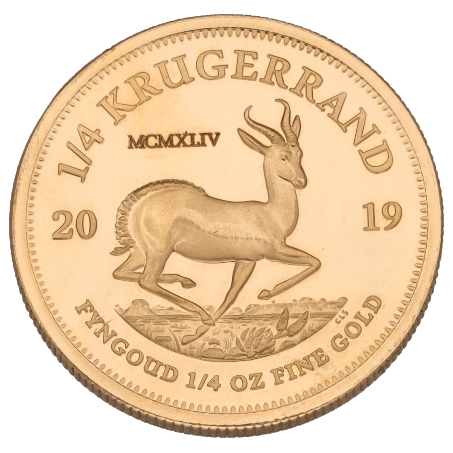 22ct Gold 1/4 OZ Krugerrand Coin 2019