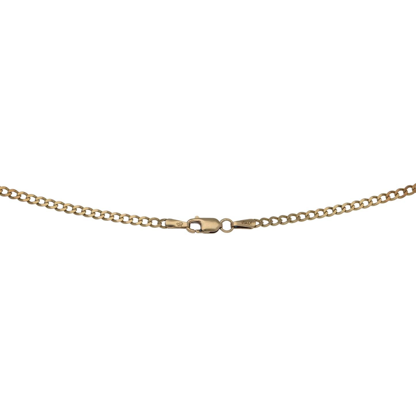 9ct Gold Curb Chain 18"