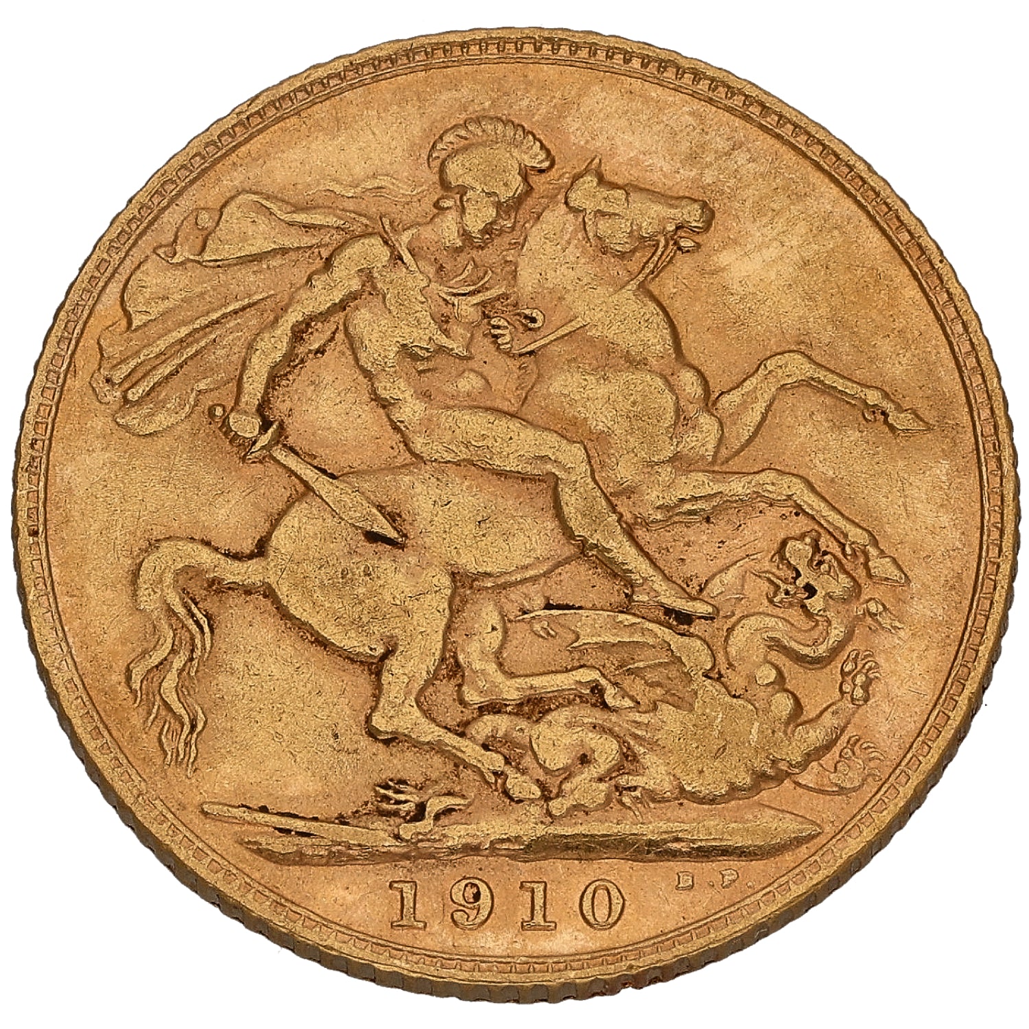 22ct Gold King Edward VII Full Sovereign Coin 1910 | H&T