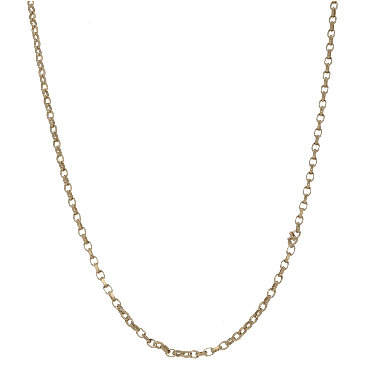 9ct Gold Curb Chain 18"