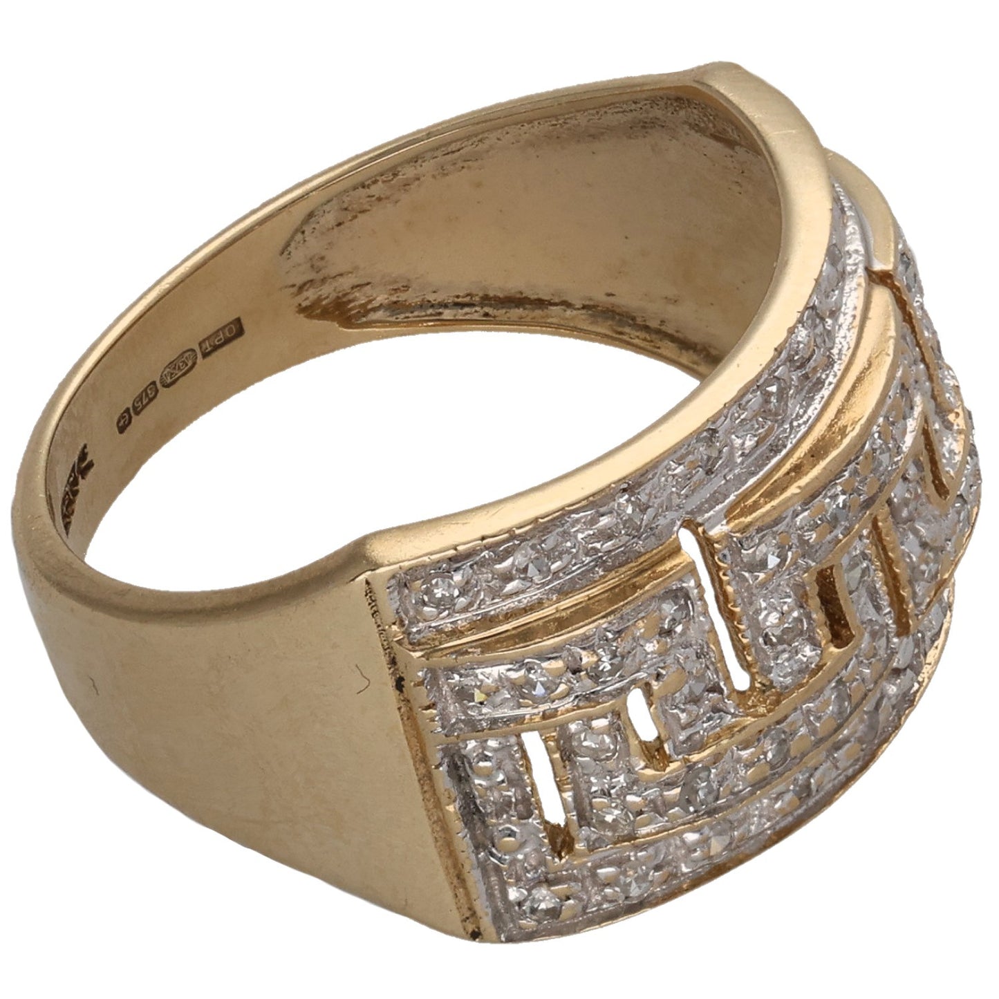 9ct Gold 0.25ct Diamond Alternative Ring Size N