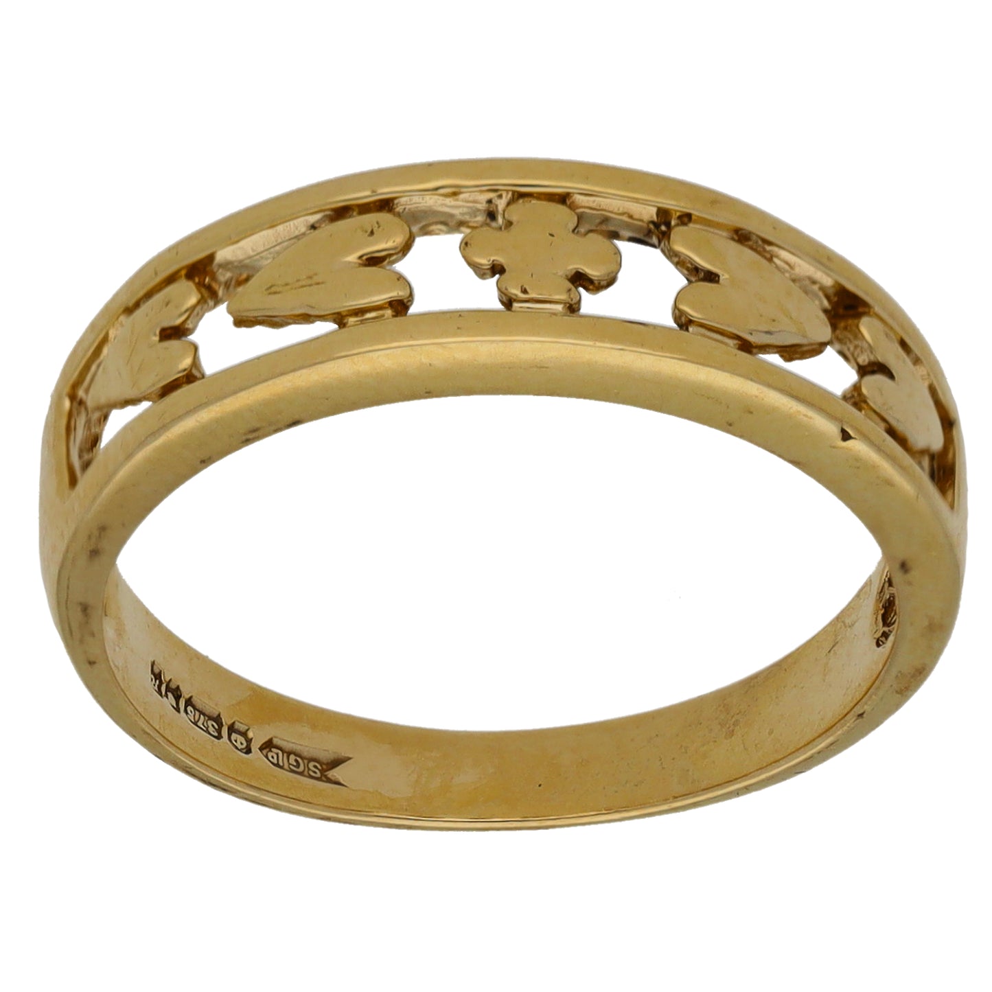 9ct Gold Alternative Ring Size O