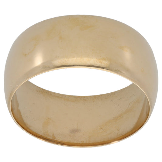 9ct Gold Plain Wedding Ring Size S