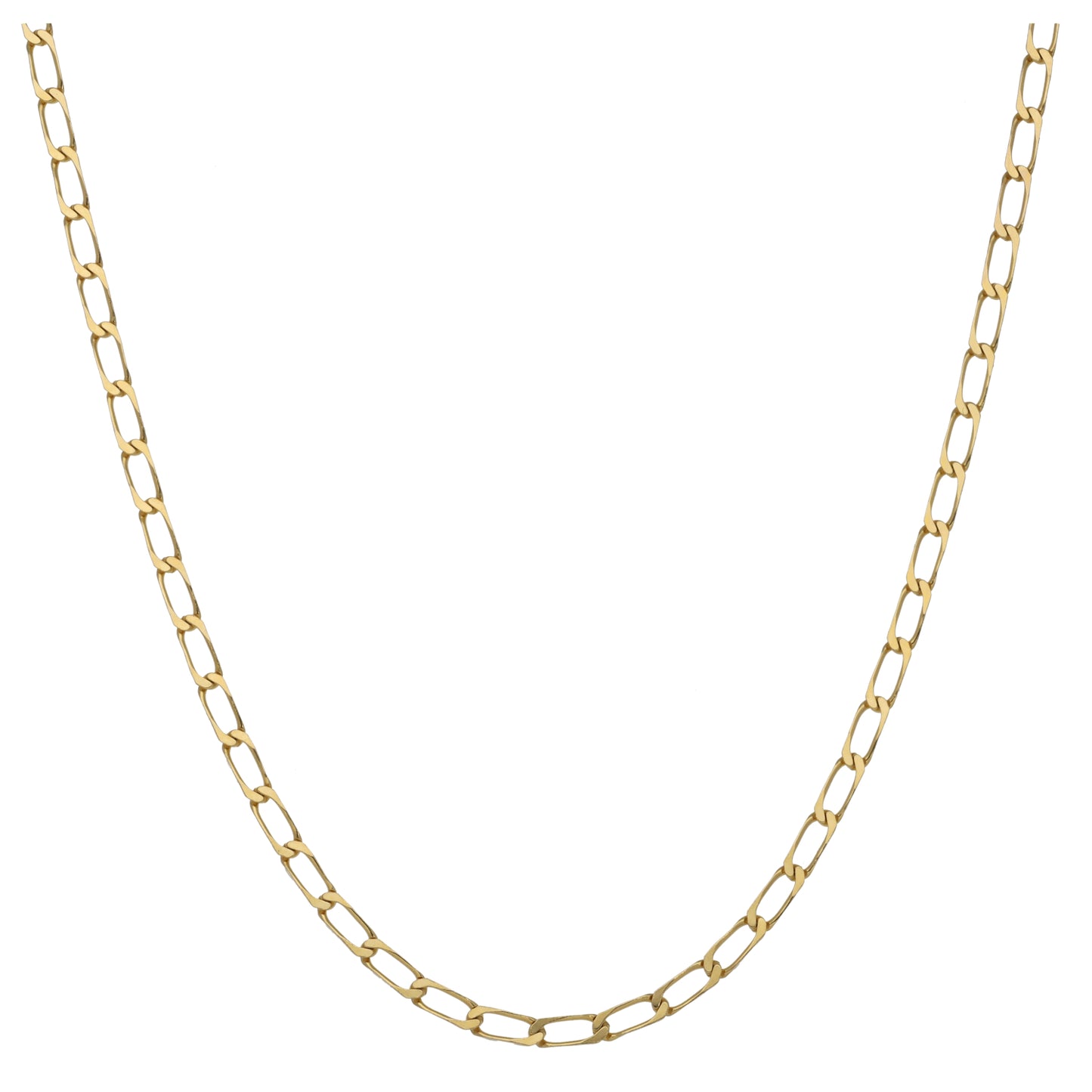 9ct Gold Curb Chain 24"