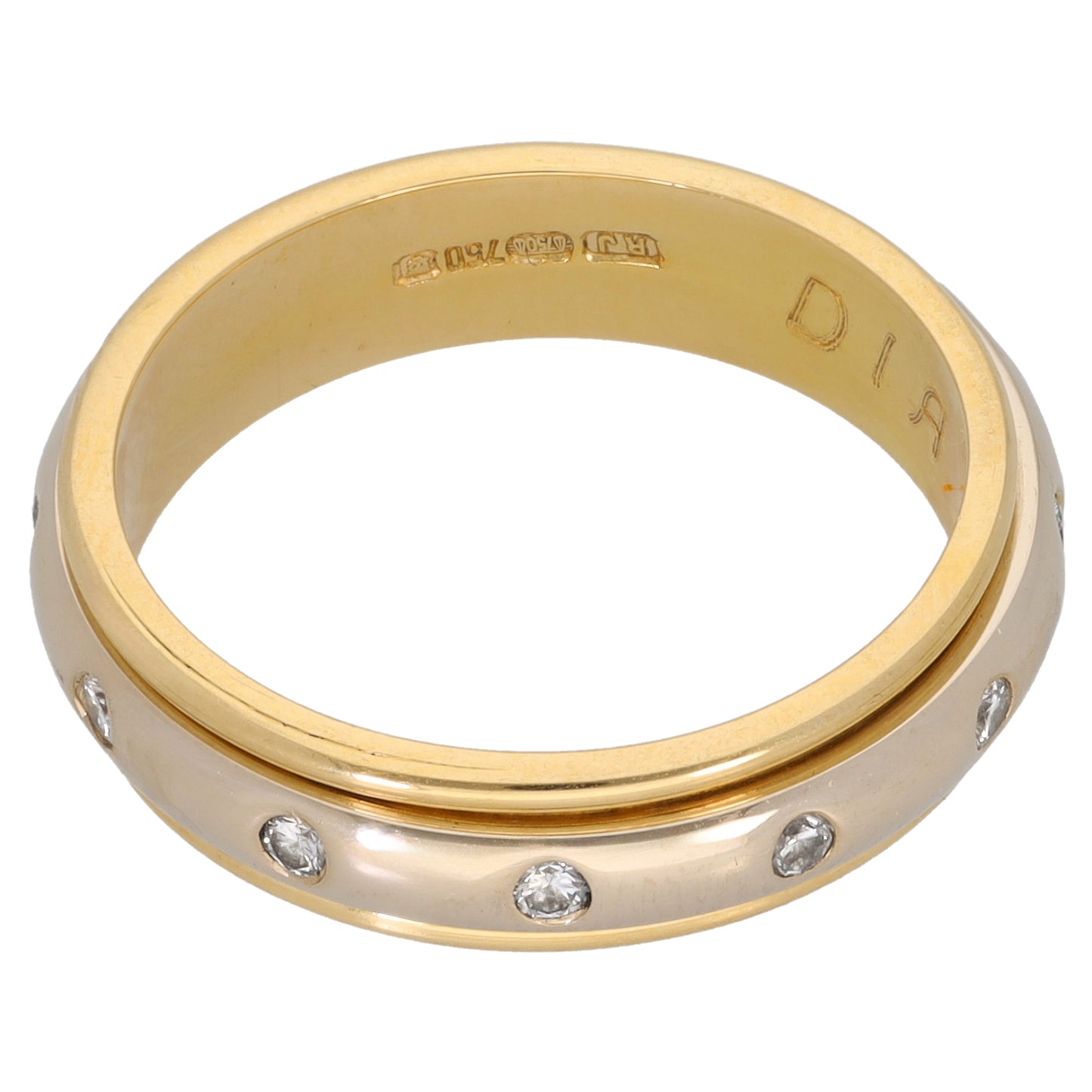 18ct Gold 0.24ct Diamond Eternity Ring Size P