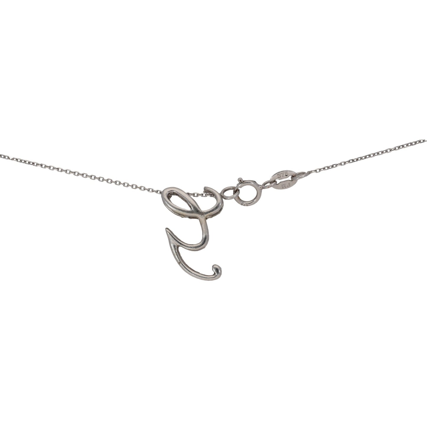 9ct Gold 0.32ct Diamond Initial 'G' Pendant With Chain