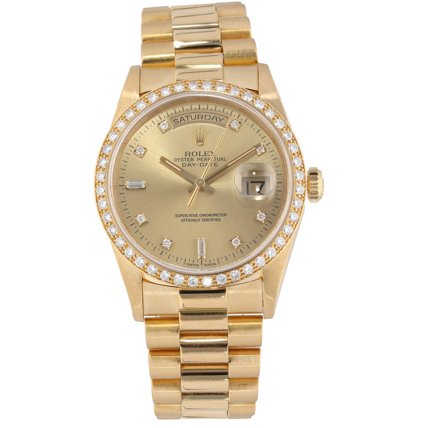 Rolex Day-Date 18348 36mm Gold Watch