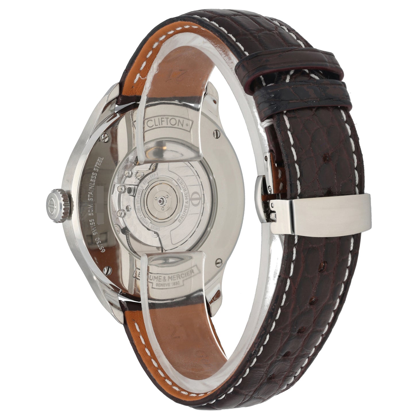 Baume Et Mercier Clifton 65730 43mm Stainless Steel Watch