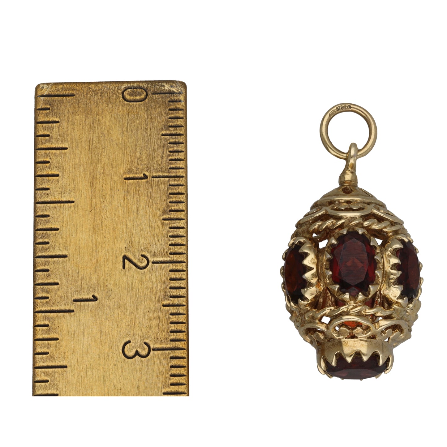 9ct Gold Garnet Dress/Cocktail Pendant
