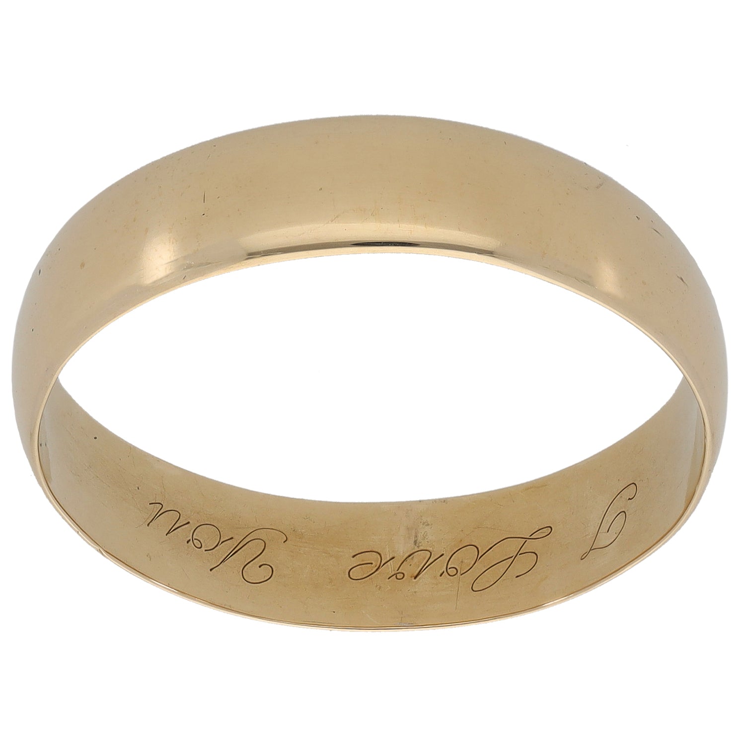 9ct Gold Plain Wedding Ring Size Z+2 H&T