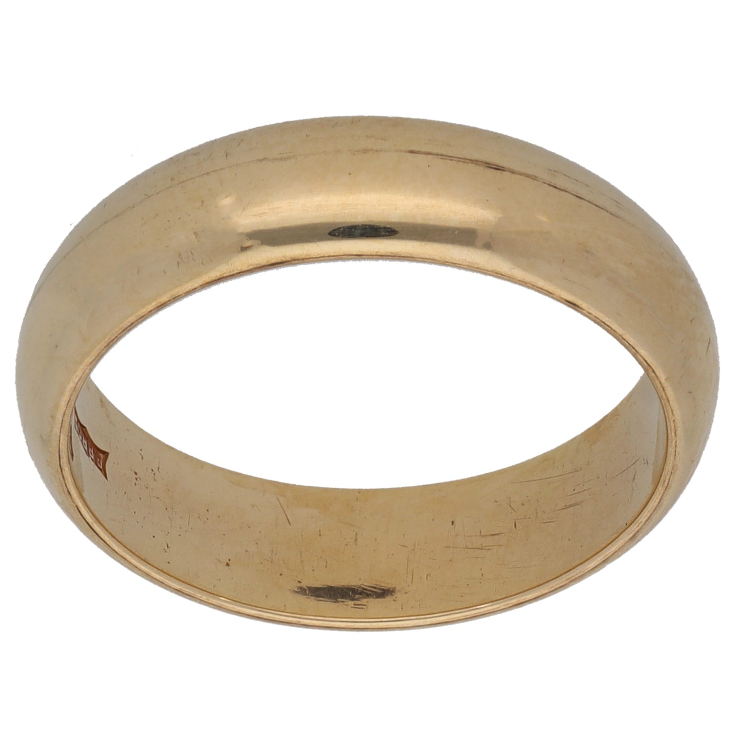 9ct Gold Plain Wedding Ring Size M