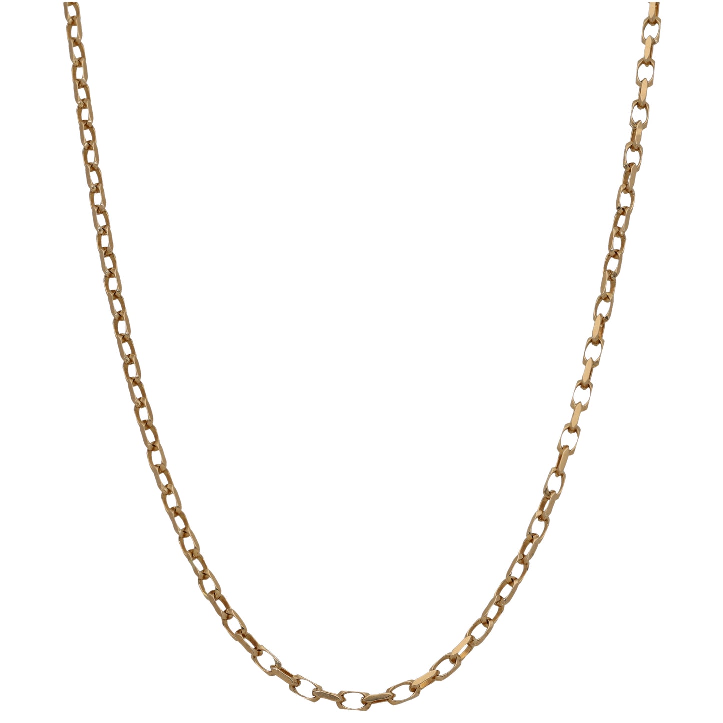 9ct Gold Belcher Chain 18"
