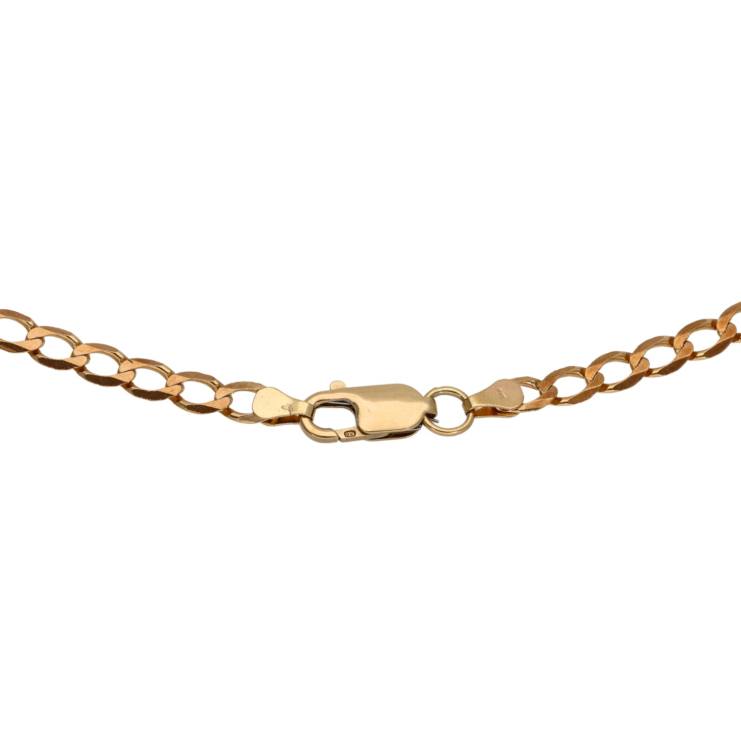 9ct Gold Curb Chain 22"