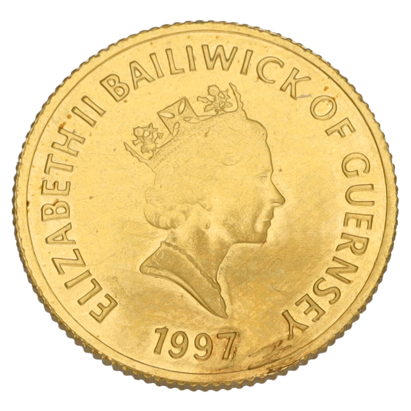 22ct Gold Elizabeth And Phillip Five Pounds Coin 1997