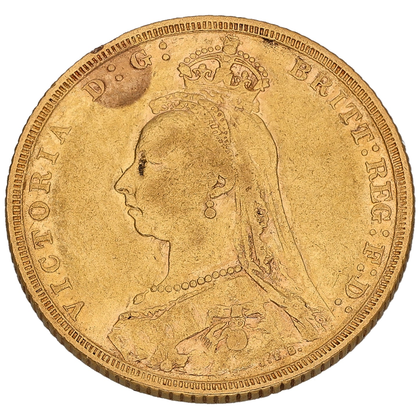 22ct Gold Queen Victoria Full Sovereign Coin 1889