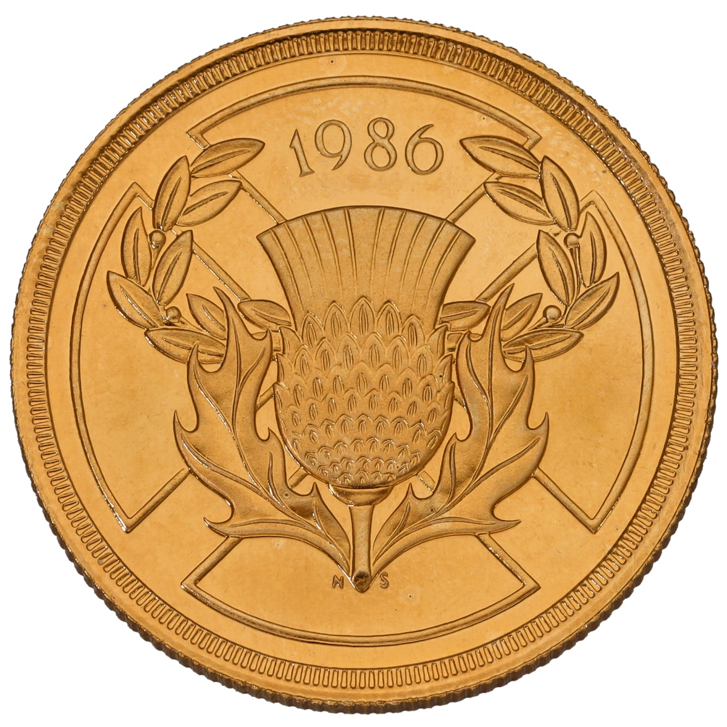 22ct Gold Queen Elizabeth II Double Sovereign Coin 1986