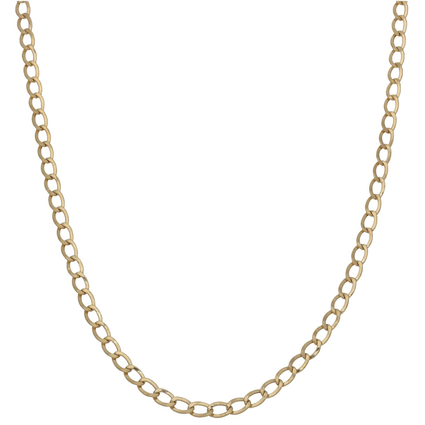 9ct Gold Curb Chain 22"