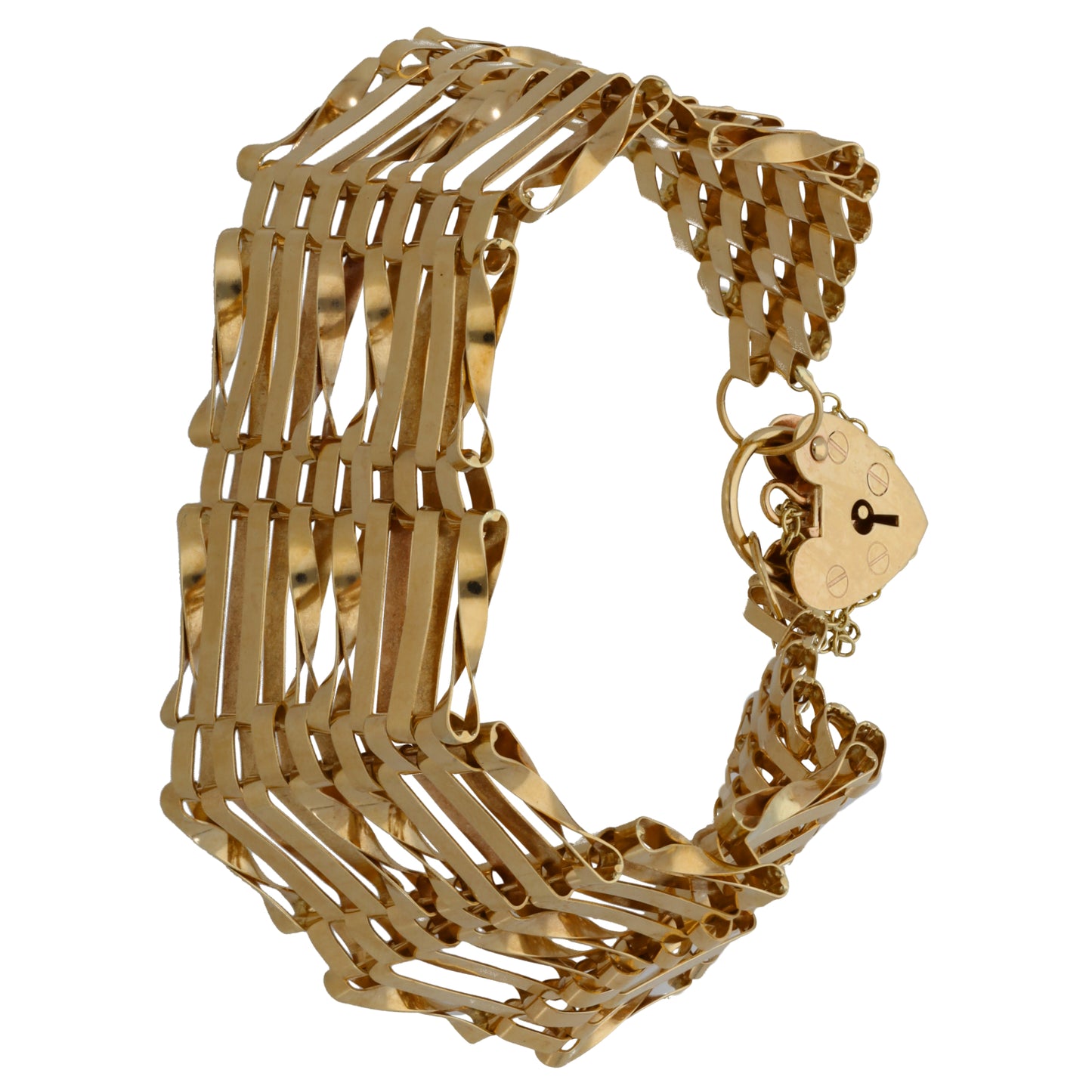 9ct Gold Gate Bracelet