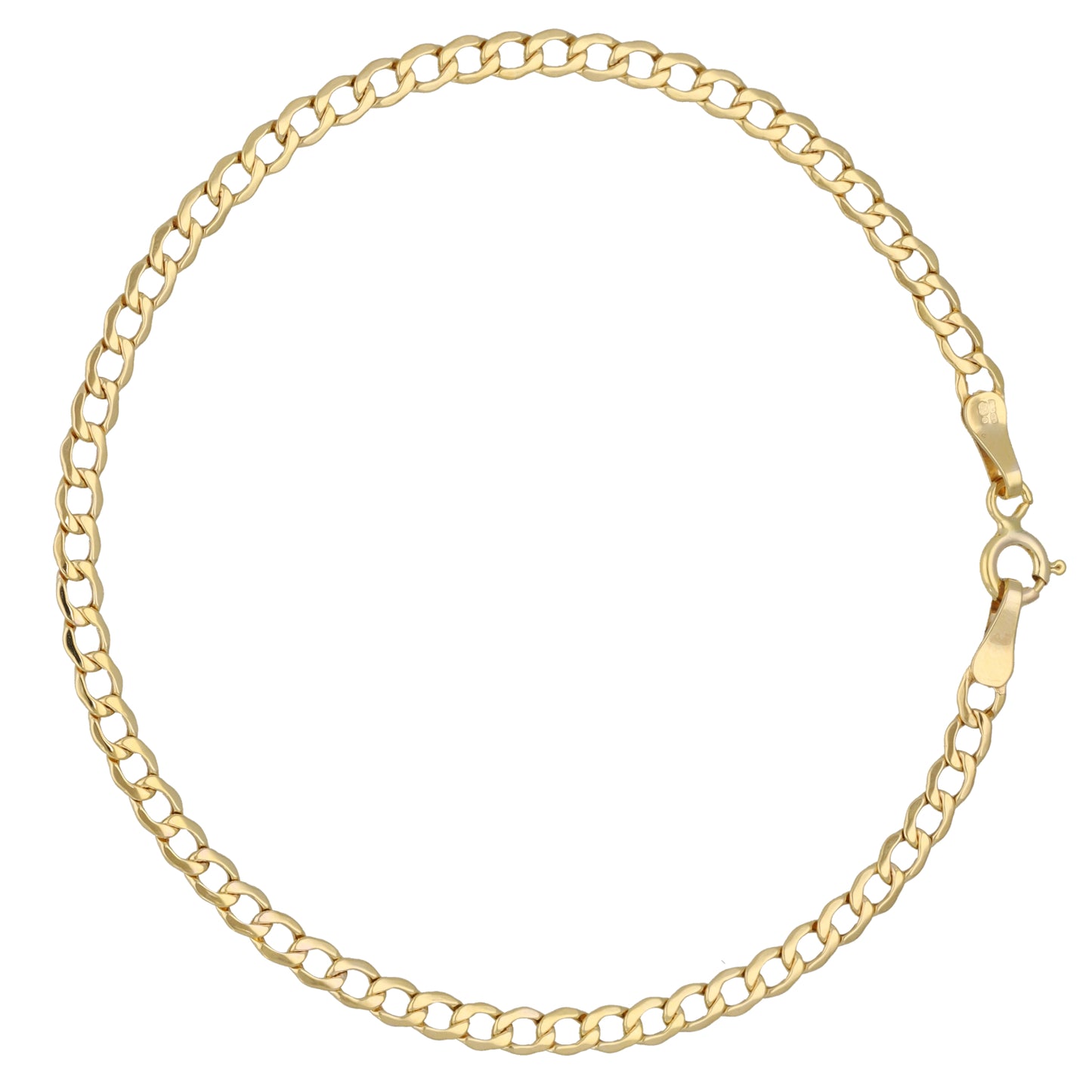 New 9ct Gold Curb Bracelet