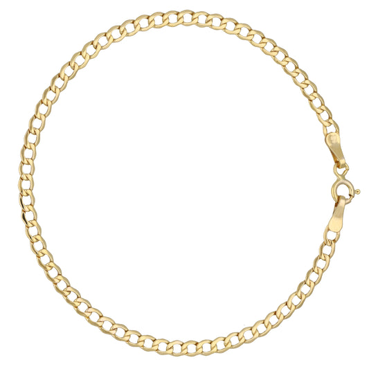 New 9ct Gold Curb Bracelet