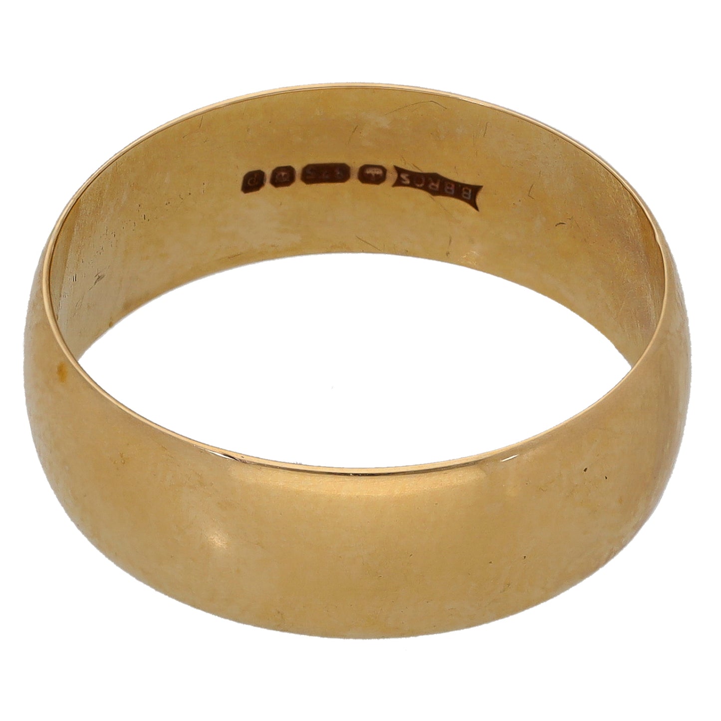 9ct Gold Plain Wedding Ring Size S